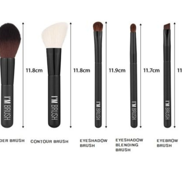 NEW In Box MeMe Mini Brush Set 5pc + Case - Picture 3 of 3